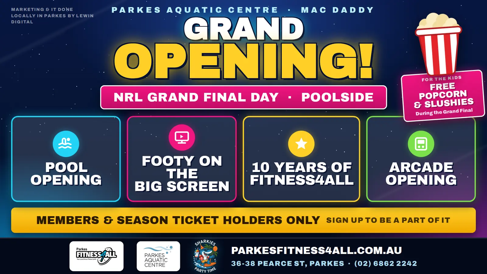 Grand opening night artwork