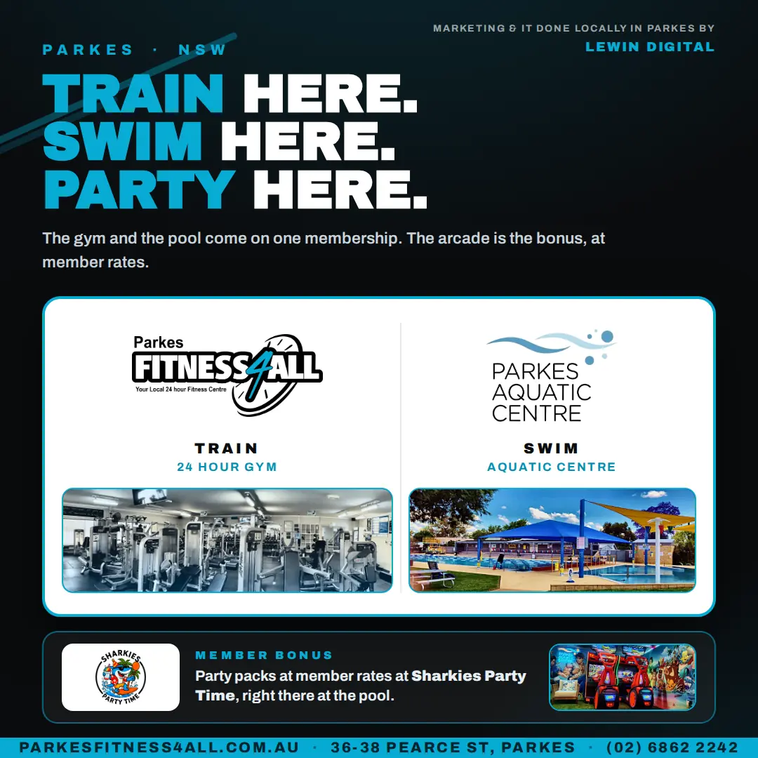 Train swim party here, one membership