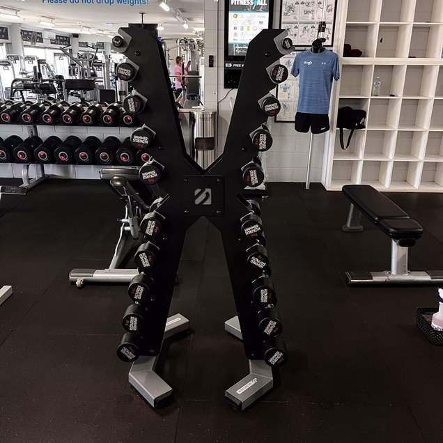 Dumbbell Rack - targets Full Body