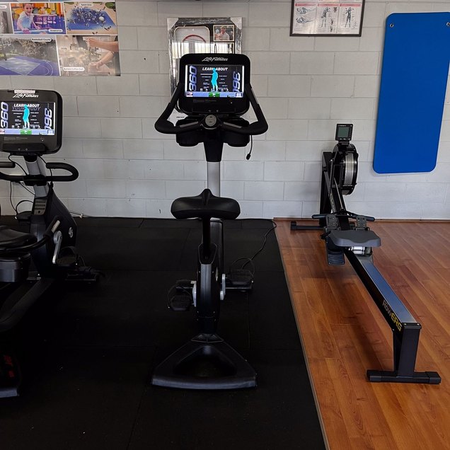 Life Fitness Upright Bike - targets Cardio