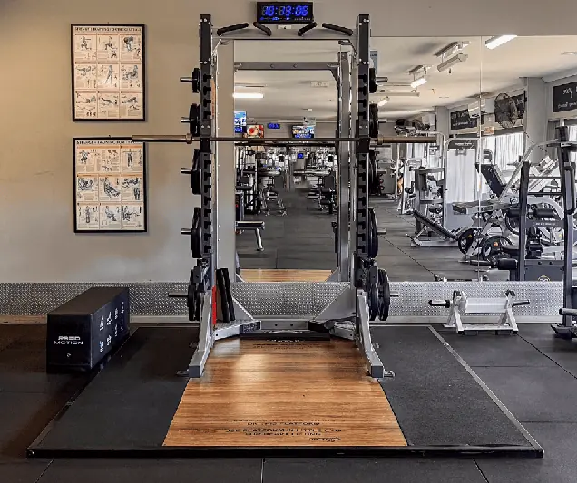 Squat Rack - targets Legs